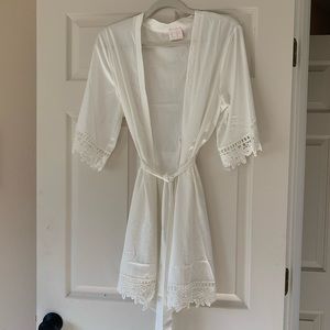 Beautiful bridal robe / ivory